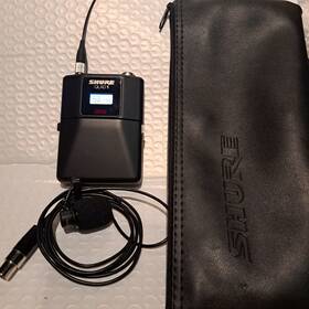 Wl183 Shure Wl182 Digital Wireless Qlxd1 H50 Bodypack Transmitter Lapel Mic And Pouch