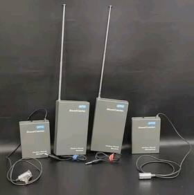 80-3000 Sima Vtg Pair Sound Catcher Original Microphone And Receiver Sets Tested