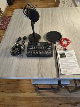 M300-zm01 Sktome Podcast Equipment Bundle 48v Xlr Microphone Voice Changer For Pc