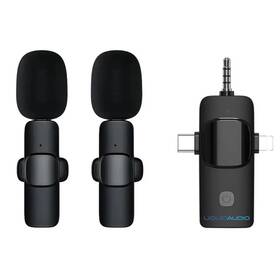 Sonic Realm 810139698593 Liquid Audio 3in1 Wireless Lapel Microphone System