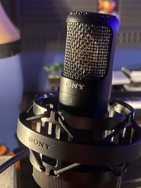 B0blsnlmdr Sony C-80 Unidirectional Studio Vocal Condenser Microphone - Black