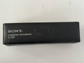 C-35p Sony Vintage Condenser Microphone Silver With Case And Accessories