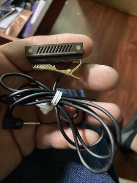 Ecm-111 Sony Vintage Mini Microphone Electret Condenser Mic With Clip