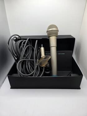 Ecm-170a Sony Electret Condenser Microphone Vintage With Box Cable Clip Windscreen