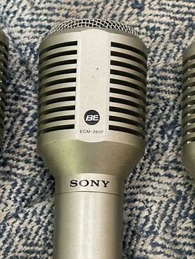 Ecm-260f Sony Electret Condenser Microphone Made In Japan With Cord