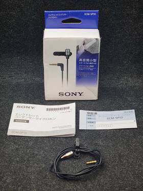 Ecm-sp10 Sony Electret Condenser Business Microphone Jp Ecmsp10 Audio Equipment