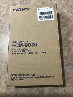 Tso-c58a Sony Enc-9030 Microphone Ecm-9030 Faa Cab S.a. No. 454