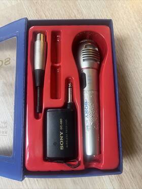 Gc-680 Sony Super Pro Wireless Microphone And Receiver Wires