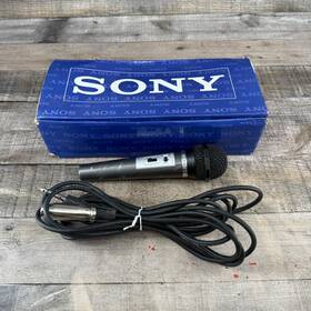 Hs-888s Sony Dynamic Microphone Vocal Mic Wired Xlr Handheld Vintage Works