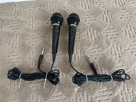 Imp-6000 Sony Two A Pair Of Imp- 6000 Dynamic Vocal Microphone Mic 9ft Cord