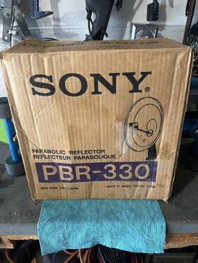 Pbr-330 Sony Parabolic Collector Sound Concentrator Microphone With Softcase Japan