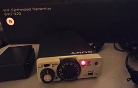 174.6mhz-185.4 Sony Wrt-420 Vhf Wireless Microphone Transmitter Powers Up