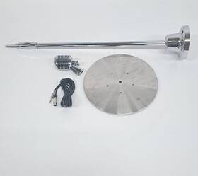 Pdmicr70sl Sound Around Pyle Retro Microphone Classic Vintage Style Unidirectional Audio Mic Damaged