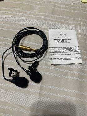 Sp-cmc-2 Sound Professionals Deluxe Audio Technica Cardioid Stereo Microphones With Clips And Windscreens
