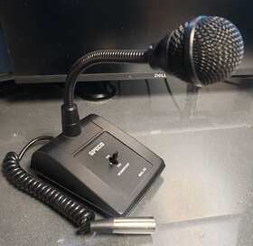 Mhl-5s Speco Desktop Dual-impedance Microphone