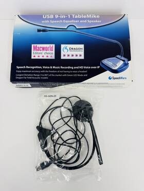 Tbk9 Speechware Tablemike 9-in-1 Usb With Telescopic Microphone Boom Arm W/ Bonus