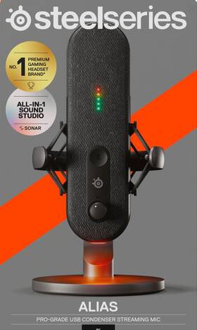 61601 Steelseries Alias Usb Microphone Great For Live Streaming - Barely Used