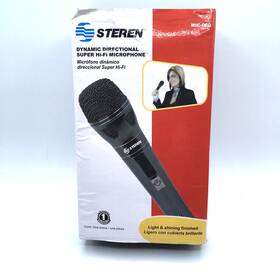 Mic-060 Steren 501483153823 Dynamic Directional Super Hi-fi Wired Microphone Works In Box