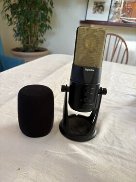 L401u Superlux Gold Plated Large Diaphragm Usb Microphone With Monitoring. Used