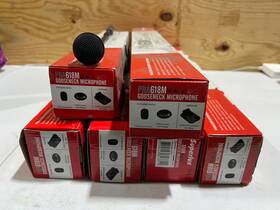 Pra618m Superlux Pra618l Lot Of 7x Gooseneck Microphones