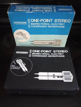 Ec-33s Superscope Stereo Bidirectional Electret Condenser Microphone Lot Cb Ssb Ham