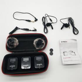 Syncog2a2-us Synco Wireless Lavalier Microphone 2.4g Dual Transmitter 48khz 24bit 656ft 8h