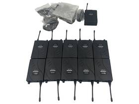 Uhf-938r Takstar Wireless Tour Guide Transmitter 10 Receivers With Headphones