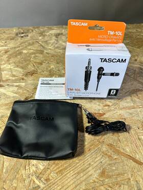 Tm-10lw Tascam Tm-10l Omnidirectional Lavalier Microphone Screw Lock Connector Black