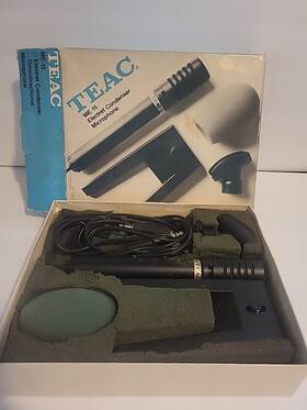 Me-15 Teac Mc-15 Vtg Electret Condenser Microphone Vintage