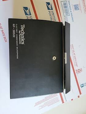 Rp-3850e Technics Electret Condenser Microphone W Box And Cord