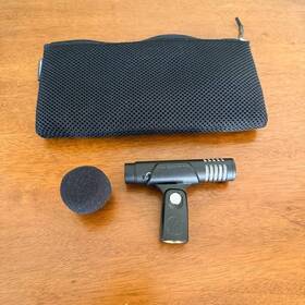 Technika 042005134304 Audio-technica Pro 37 Microphone With Original Clip Foam Wind Screen And Case