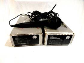 Pr25 Technika 2-audio Technica Unidirectional Dynamic Microphone In Original Boxes