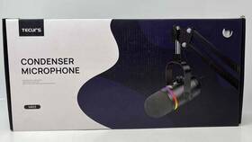 Mr03 Tecurs Usb Condenser Microphone Black