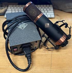Tf39 Telefunken Large-diaphragm Tube Condenser Copper Microphone And Shock Mount