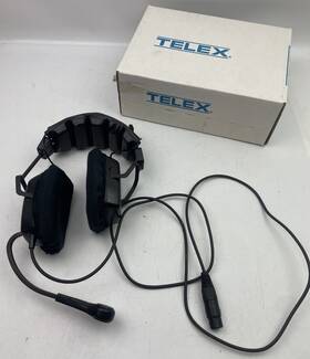 64437-006 Telex 66437006 Ph-2 Dual Earpiece Med. Weight Headset A4f Connector - Nice