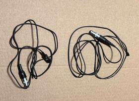 Elm-33l Telex Lot Of 2 And Unknown Model Lapel Lavalier Mic Microphone