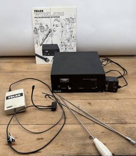 Wt-100 Telex Fmr-1 Vtg Wireless Mic Receiver Transmitter Ph-22 Untested See