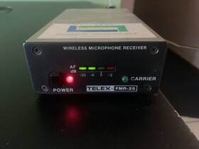 Fmr-25 Telex Communications Wireless Microphone Receiver With Antenna