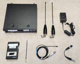 Fmr-450 Telex Wireless Receiver With Belt Pack Mic And Ant. - Tested Works