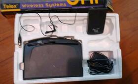 Ur12l Telex Pro Star By Uhf Wireless Lapel Mic Receiver Ac Adapter Box Works