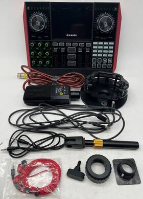 G10-pkpro Tenlamp Podcast Equipment Bundle Condenser Mic Sound Card Mixer