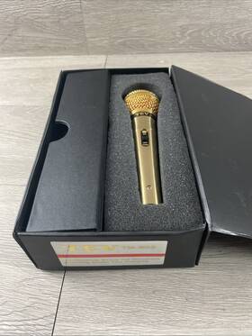Tm-803 Tev Gold Uni-directional Microphone With Cord And Case
