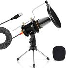 Tn120043bl Tonor Pc Microphone Usb Computer Condenser Studio Mic 696538068645