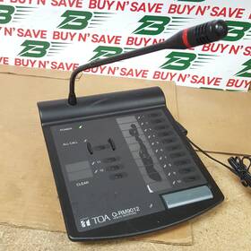 Q-rm9012 Toa Electronics Remote Paging Microphone With Power Cord - Used