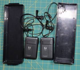Wm-370 Toa 2 Microphones And Bodypack Transmitters - Tested