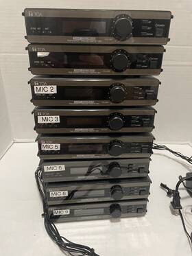 Wt-5800 Toa Uhf True Diversity Wireless Tuner With Antenna - Lot Of 8