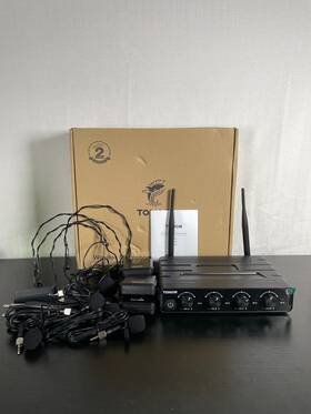 Tw364 Tonor Black Wireless Uhf Microphones System With Manual