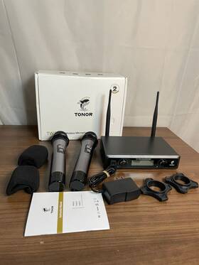 Tw820 Tonor Black Silver Wireless Ultra High Definition Microphone With Manual