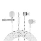 Utk7235231074405xu Jack Lapel Dual Earphones Microphone For Live Broadcast