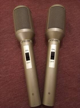 Md-262 Victor Vintage Dynamic Microphone Pair
